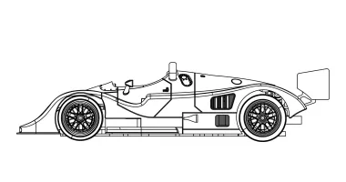 RS0302 Porsche Kremer K8 White Kit Type B body style RS0302 Porsche Kremer K8 White Kit Type B body style