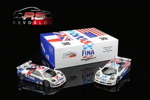 RS0128 RevoSlot McLaren F1 GTR Fina Twin Pack #38 & # 39 RS0128 RevoSlot McLaren F1 GTR Fina Twin Pack #38 & # 39
