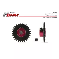 S-095S Nylon AW gear 28 teeth 15,6 mm Ø with M3 screw (1x) S-095S Nylon AW gear 28 teeth 15,6 mm Ø with M3 screw (1x)