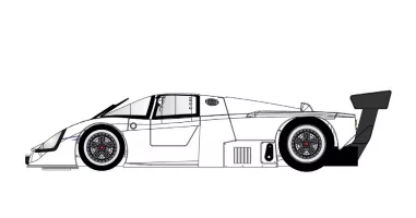 BRM191 Toyota 88C FULL WHITE KIT with new preassembled aluminum racing chassis BRM191 Toyota 88C FULL WHITE KIT with new preassembled aluminum racing chassis