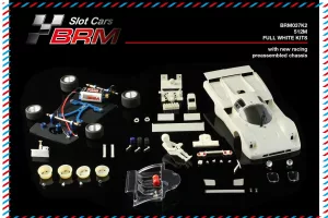 BRM037-K2 512M 1:24 Scale complete white kit with an all metal chassis BRM037-K2 512M 1:24 Scale complete white kit with an all metal chassis