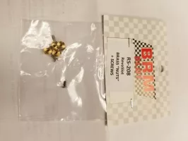RS-208 RevoSlot brass chassis nuts & screws X 4 (standard 1.5mm) RS-208 RevoSlot brass chassis nuts & screws X 4 (standard 1.5mm)