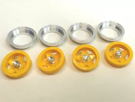 S-086Y 512M Wheel Inserts Yellow Five Spoke S-086Y 512M Wheel Inserts Yellow Five Spoke