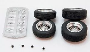 S-106 Wire Spoke Wheels & Tires set of 4 (ft+rear) 2.5mm axles S-106 Wire Spoke Wheels & Tires set of 4 (ft+rear) 2.5mm axles