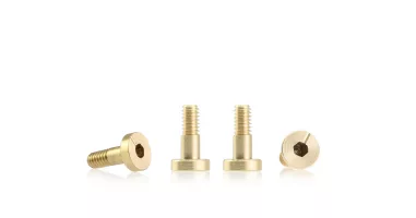 S-132B1 Metric brass screw flat head 4.25mm x 7.2mm – SHORT (x6) S-132B1 Metric brass screw flat head 4.25mm x 7.2mm – SHORT (x6)