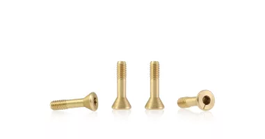 S-134A1 Metric brass screw “extra small” sink head 3.8mm x 7.2mm – SHORT (x6) S-134A1 Metric brass screw “extra small” sink head 3.8mm x 7.2mm – SHORT (x6)