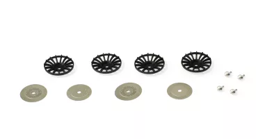 S-324O Porsche 911 GT1 set BLACK OZ inserts + photo-etched + aluminum nuts S-324O Porsche 911 GT1 set BLACK OZ inserts + photo-etched + aluminum nuts