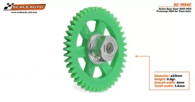 SC-1056C Nylon Spur gear 441 tooth for 3mm axle. SC-1056C Nylon Spur gear 441 tooth for 3mm axle.