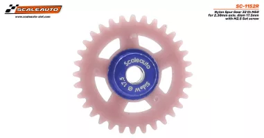 SC-1152R Nylon Spur Gear 32t. For 3/32" Axle M50. diameter 17.5mm SC-1152R Nylon Spur Gear 32t. For 3/32" Axle M50. diameter 17.5mm