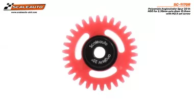 SC-1170R Polyamide Anglewinder Spur 30 th M50 for 2.38mm axle diam 15.8mm with M2.5 set screw SC-1170R Polyamide Anglewinder Spur 30 th M50 for 2.38mm axle diam 15.8mm with M2.5 set screw