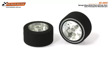 SC-2012 Sponge Wheel 20,5x11mm ø15 hub, 3mm axle, Procomp for Revoslot cars SC-2012 Sponge Wheel 20,5x11mm ø15 hub, 3mm axle, Procomp for Revoslot cars