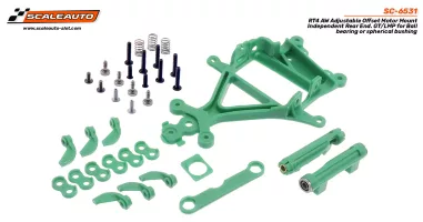 SC-6531 RT4 AW Adjustable Offset Motor Mount Independent Rear End. GT/LMP for Ball bearing or spherical bushing SC-6531 RT4 AW Adjustable Offset Motor Mount Independent Rear End. GT/LMP for Ball bearing or spherical bushing