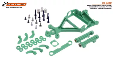 SC-6532 Green RT4 full adjustable motor mount Independent rear end. For ball bearing or spherical bushing SC-6532 Green RT4 full adjustable motor mount Independent rear end. For ball bearing or spherical bushing