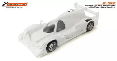 SC-7110SP LMP Acura ARX-05 White body racing kit with Sport XL chassis and sponge tires SC-7110SP LMP Acura ARX-05 White body racing kit with Sport XL chassis and sponge tires