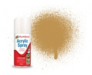 AD6093  Humbrol Spray Paint DESERT YELLOW 093, MATT (Acrylic)