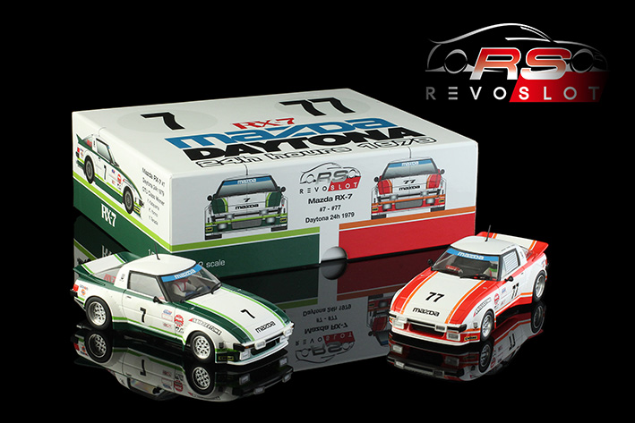 RS0280 Mazda RX-7 Daytona 1979 #77 / #7 Twin Pack RS0280 Mazda RX-7 Daytona 1979 #77 / #7 Twin Pack