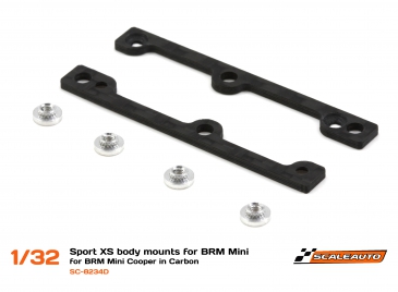 SC-8234d Sport XS body mounts for BRM Mini Cooper in Carbon