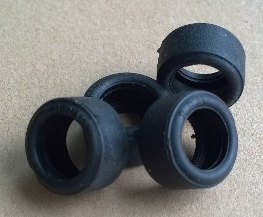 S-104 BRM rear tires 1:32 scale GT cars, Shore 30 20 x 11 mm S-104 BRM rear tires 1:32 scale GT cars, Shore 30 20 x 11 mm