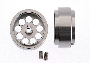 SC-4051F Hubless Aluminum wheel 16.2x10mm for 3/32 axles