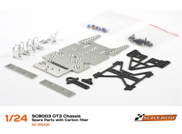 SC-8003C-RTR GT3 1/24 Scale rolling Chassis, carbon fiber parts