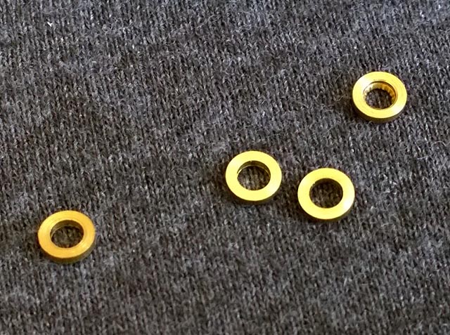 S-011W brass washers set for front/rear axles