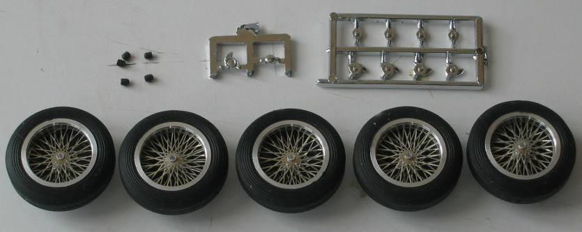 S-124 BRM 1/32 full set (25 x 7) classic wheels/tires