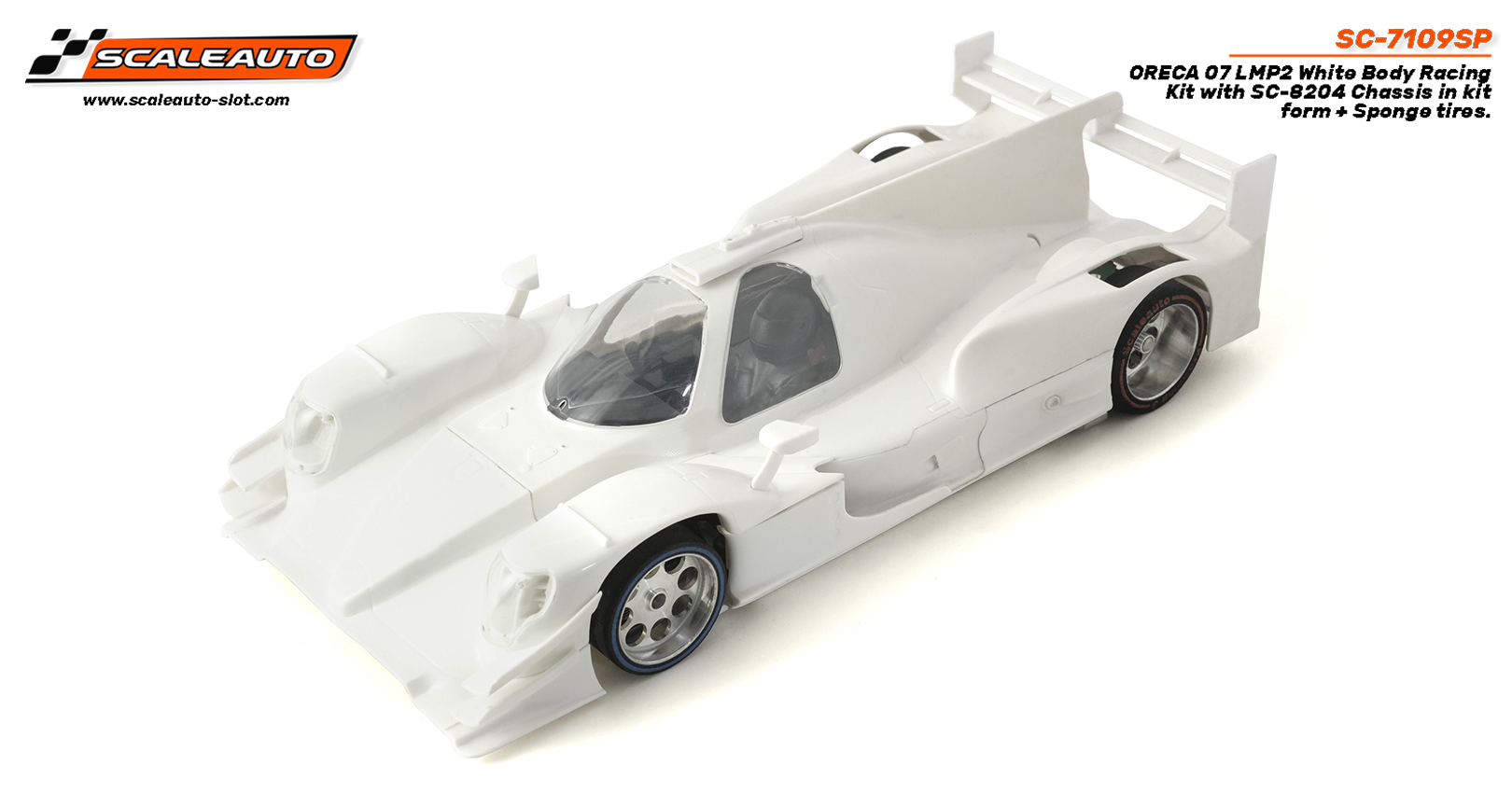 SC-7109SP LMP Oreca-07 White body racing kit with Sport XL chassis and sponge tires. SC-7109SP LMP Oreca-07 White body racing kit with Sport XL chassis and sponge tires.